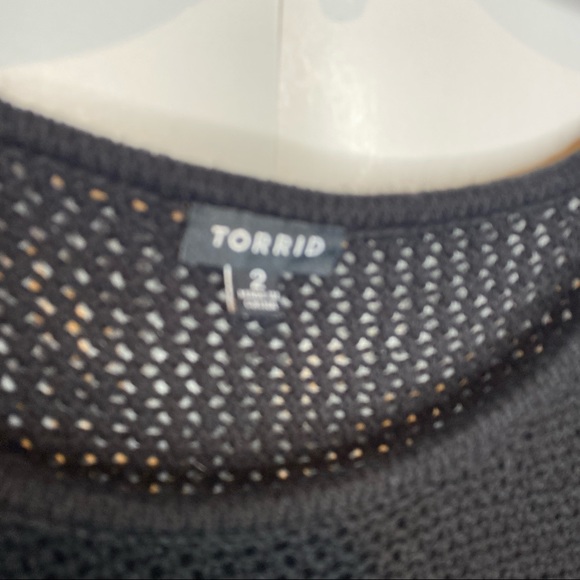 Torrid open weave knit sweater dolman sleeve 2X - Picture 7 of 8